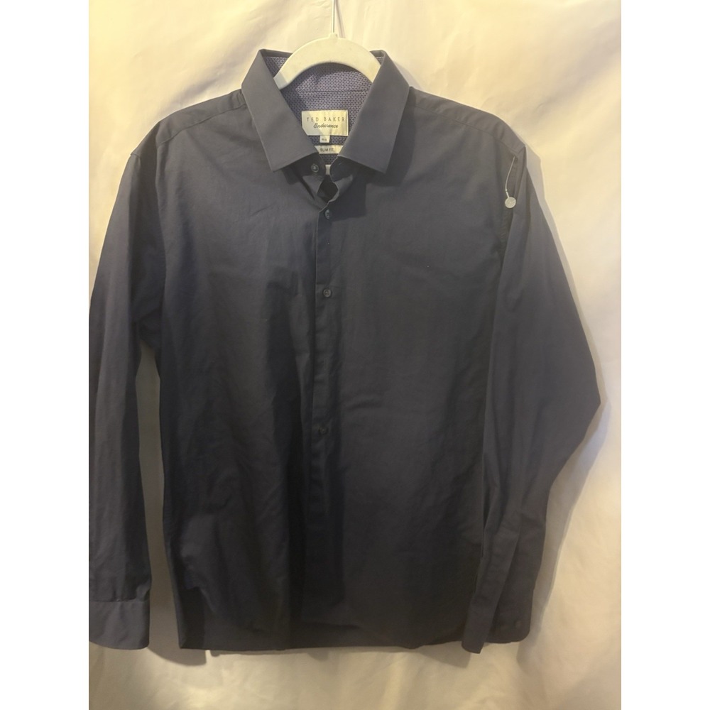 Ted Baker Men's Slim Fit 16.5‎ Shirt • Euro Tailored Minimal Aesthetic